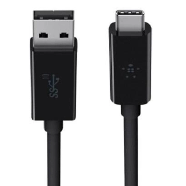 Кабель Belkin USB - USB Type-C (M/M), 1 м Black OEM (F2CU029bt1M-BLK)_OEM - изображение 1