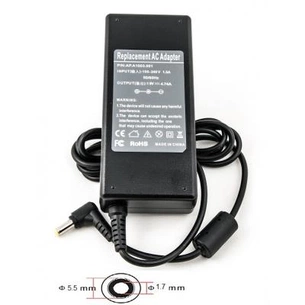 Блок живлення до ноутбуку PowerPlant ACER 220V, 19V 90W 4.74A (5.5*1.7) (AC90F5517) зображення 1