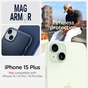 Чохол до мобільного телефона Spigen Apple iPhone 15 Plus Mag Armor MagFit Navy Blue (ACS06672) - зменшене зображення 5