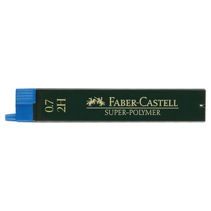 Грифель для механічного олівця Faber-Castell Super-Polymer 2Н (діаметр 0,7 мм), 12 штук в пеналі (27661) зображення 1