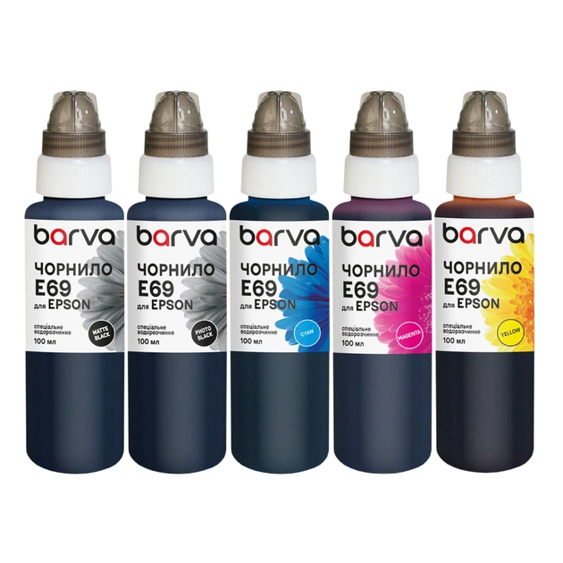 Чорнило Barva Epson T69 5x100 мл, special, MB/PB/C/M/Y (E69-100-MP) - зображення 1
