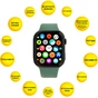 Смарт-годинник AURA X2 Pro 44mm Green (SWAX244G) - зменшене зображення 4
