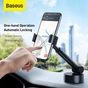 Універсальний автотримач Baseus 4.7-6.5" Gravity Simplism (на присоску) black (SUYL-JY01) - уменьшенное изображение 7