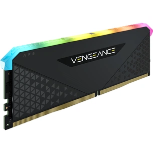 Модуль пам'яті для комп'ютера DDR4 16GB 3600 MHz Vengeance RGB RS Black Corsair (CMG16GX4M1D3600C18) зображення 1