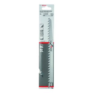 Полотно Bosch по дереву, S 1542 K, 3TPI, 2шт (2.608.650.681) изображение 1
