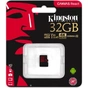 Карта пам'яті Kingston 32GB microSDHC class 10 UHS-I U3 (SDCR/32GBSP) - зменшене зображення 3