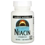 Вітамін Source Naturals Ніацин, Вітамін В3, 100 мг, Niacin, 100 таблеток (SN0501) - зменшене зображення 1