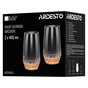 Набір склянок Ardesto Black Mars Favola 460мл, 2шт, скло, прозоро-золотистий (AR2646GL) - зменшене зображення 4