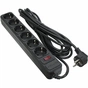 Мережевий фільтр живлення Patron 5.0 m3*1mm2 (SP-1065) 6 розеток BLACK (EXT-PN-SP-1065) - зменшене зображення 1