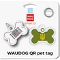 Адресник для тварин WAUDOG Smart ID з QR паспортом "Тризуб олива", кістка 40х28 мм (231-4032) - зменшене зображення 5