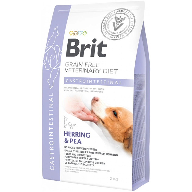 Сухой корм для собак Brit GF VetDiets Dog Gastrointestinal 2 кг (8595602528134) - изображение 1