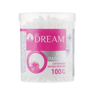 Ватні палички Air Dream В пластиковій банці 100 шт. (4820194350516) зображення 1