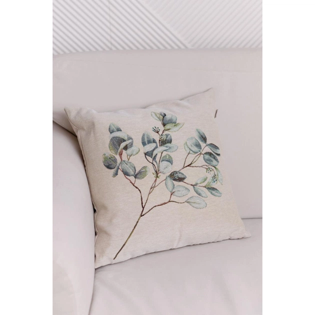 Наволочка Прованс гобеленова декоративна Гілка Евкаліпту 45х45 (035410) - picture 2