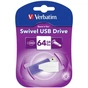 USB флеш накопичувач Verbatim 64GB STORE'N'GO SWIVE VIOLET USB 2.0 (49816) - зменшене зображення 6