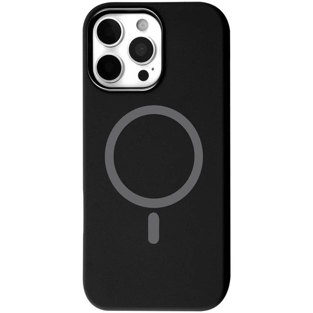 Чохол до мобільного телефона BeCover FIBRA Silicone OmniMag Apple iPhone 16 Pro Max Black (716232) - зображення 1