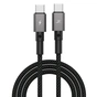 Дата кабель USB-C to USB-C 1.0m 100W black Grand-X (CC-08B) - уменьшенное изображение 1