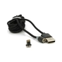 Дата кабель USB 2.0 to Lightning 2.0m 2A magnetic nylon black PiPo (18166) - зменшене зображення 2