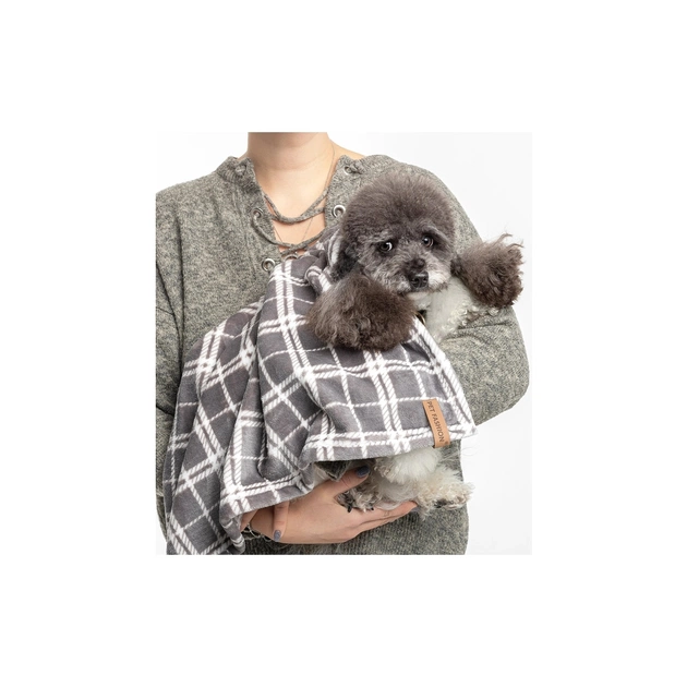 Килимок для тварин Pet Fashion Bliss 2 70.5х94 см сірий у клітинку (4823082441310) - picture 5