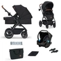 Коляска Kinderkraft 3 в 1 B-Tour Deep Black (KSBTOU00BLK3000) (5902533918966) - зменшене зображення 1