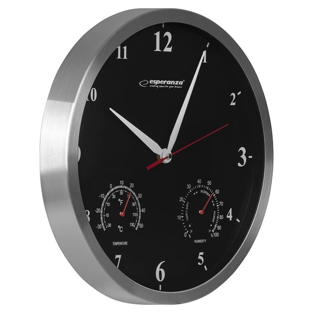 Настінний годинник Esperanza Wall Clock Washington 30 см Black (EHC008K) - picture 2