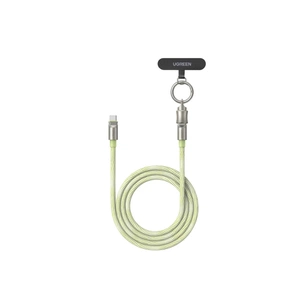 Дата кабель USB-C to USB-C 1.2m 60W green Ugreen (35500) изображение 1