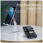 Подставка для планшета и телефона Knight Foldable Desk Mobile Phone Holder Stand (Plastic) Black Essager (EZJZM-QSSJ01) - уменьшенное изображение 4