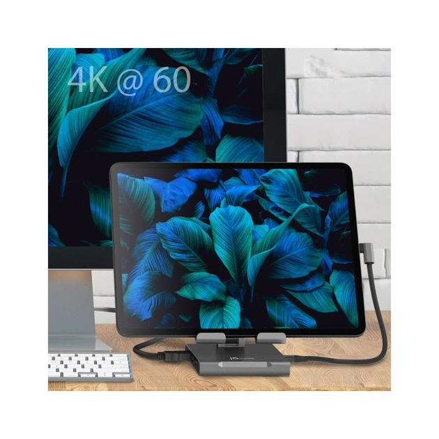 Порт-реплікатор J5create Dock-Station Ipad USB-C 8-in-1 (HDMI/PD/картридер/USB-A/USB-C/Audio) (JTS224-N) - picture 8