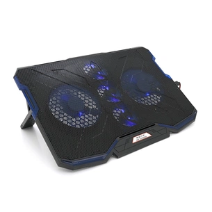 Підставка до ноутбука IceCoorel 10-15.6", 2*140mm + 3*70mm 1400 RPM, 2*USB, 410x290x26mm, Blue (A2) зображення 1