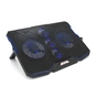 Підставка до ноутбука IceCoorel 10-15.6", 2*140mm + 3*70mm 1400 RPM, 2*USB, 410x290x26mm, Blue (A2) - зменшене зображення 1
