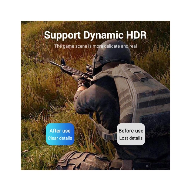 Кабель мультимедійний DisplayPort M to DisplayPort M 1.5m black Vention (HCCBG) - зображення 5