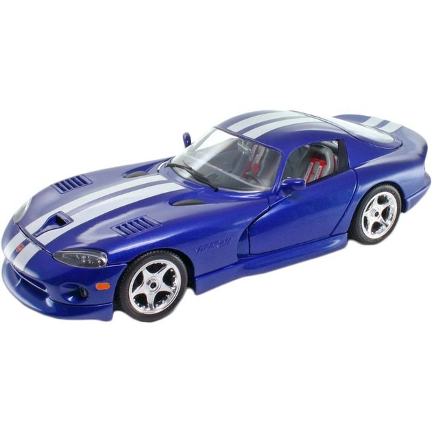 Конструктор Bburago Dodge Viper Gts Coupe (1996) (синий, 1:24) (18-25023) - изображение 1