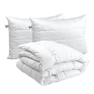 Ковдра Руно набір ковдра силіконова Warm Silver 200х220 + 2 подушки 50х70 (925.52_Warm Silver) зображення 1