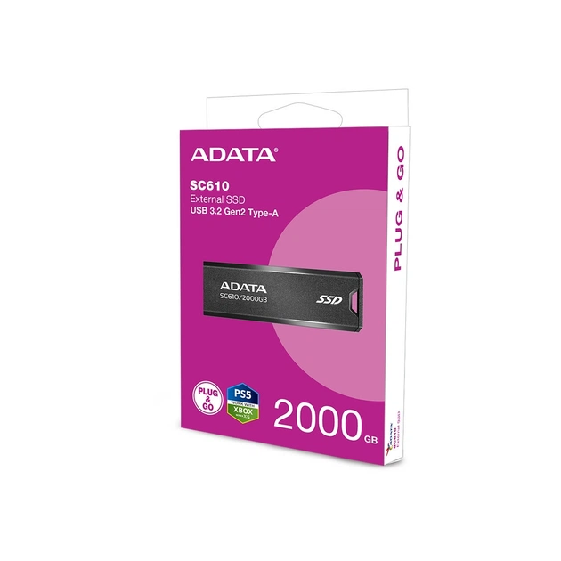 Накопичувач SSD USB 3.2 2TB SD610 ADATA (SC610-2000G-CBK/RD) - зображення 11