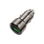Зарядний пристрій HOCO 1xUSB-C PD38W + 1xUSB car adapter transparent Z52 black (6942007601740) - зменшене зображення 1