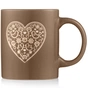 Чашка ARDESTO Heart, 320мл, кераміка, сірий (AR3074G) - уменьшенное изображение 3