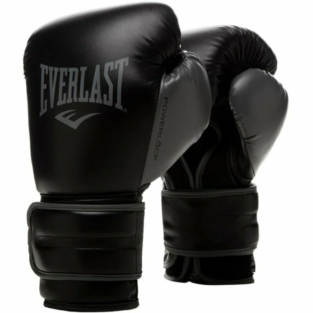 Боксерські рукавички Everlast Powerlock Training Gloves 870310-70-816 чорний/сірий 16 oz (009283608354) - picture 1