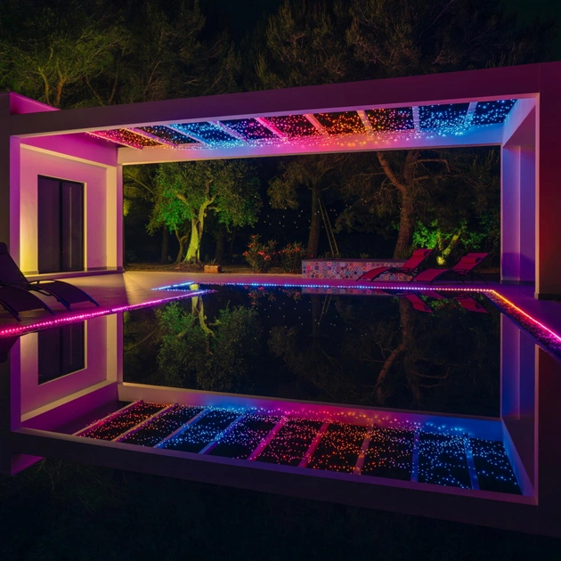 Гірлянда Twinkly Smart LED Dots 200 RGB LED Lights String, Clear Wire, Plug, IP44 10м (TWD200STP-TEU) - picture 5