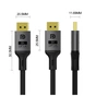 Кабель мультимедійний DisplayPort M to DisplayPort M 3.0m V1.4 8K black ColorWay (CW-CBDP094-BK) - preview 3