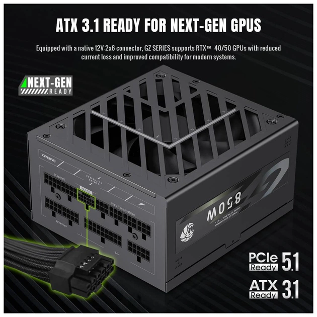 Блок питания Gamemax 850W (GZ 850G BK) - изображение 7