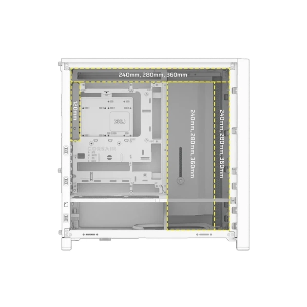 Корпус для ПК Corsair FRAME 4000D RS White (CC-9011313-WW) - picture 7