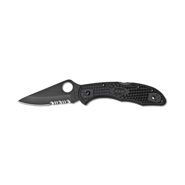Ніж Spyderco Delica 4 Plain/Serrated, Black Blade (C11PSBBK) - зображення 1