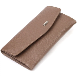 Портмоне Canpellini З натуральної шкіри флотар Бежеве (21695) зображення 1