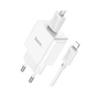 Зарядний пристрій HOCO C106A charger set(iP) White (6931474783899) - зменшене зображення 3