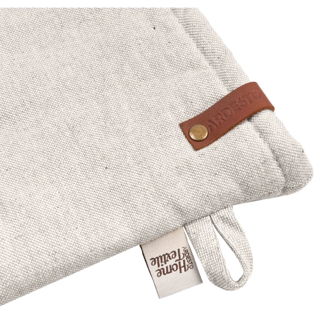 Кухонна прихватка Ardesto Рукавичка Oliver, 18х30 см, 100% бавовна, нап-ч: ватин, сірий світлий (ART05OL) - зображення 5