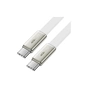 Дата кабель USB-C to USB-C 1.2m 60W 3A nylon white Acefast (6974316286257) - зменшене зображення 2