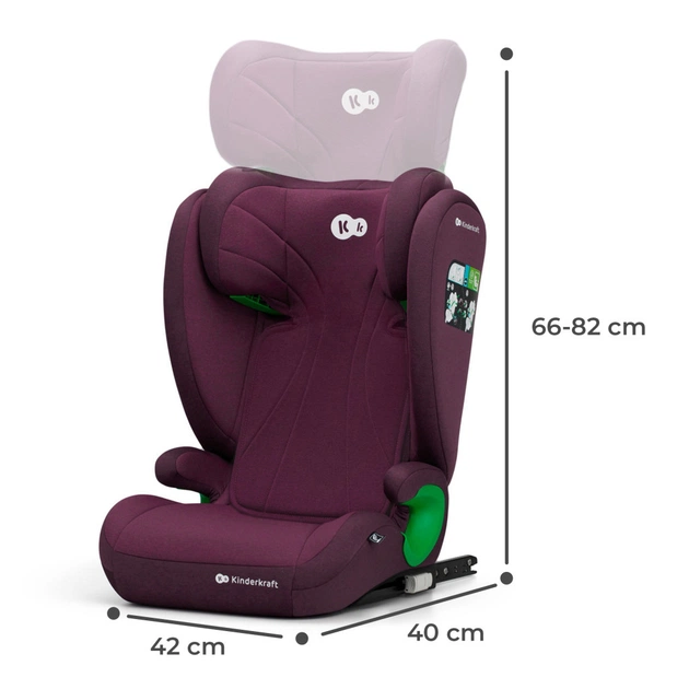 Автокрісло Kinderkraft Junior Fix 2 i-Size Cherry Pearl (KCJUFI20RED0000) (5902533921584) - изображение 12