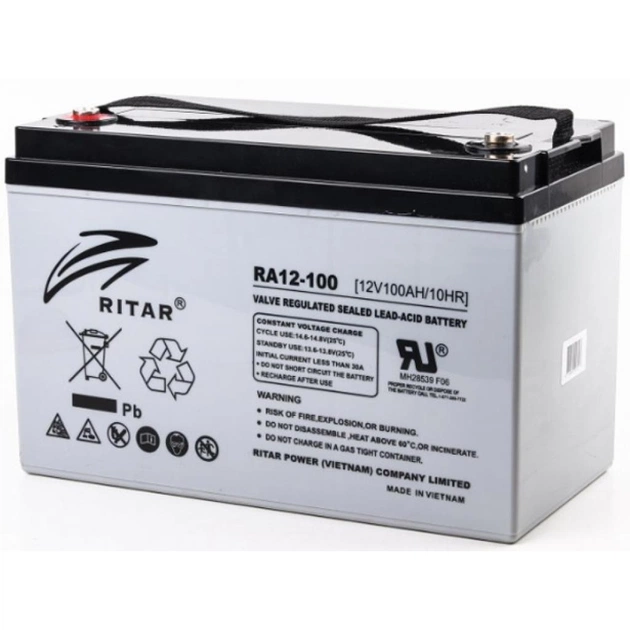 Батарея к ИБП Ritar AGM RA12-100, 12V-100Ah (RA12-100) - изображение 1