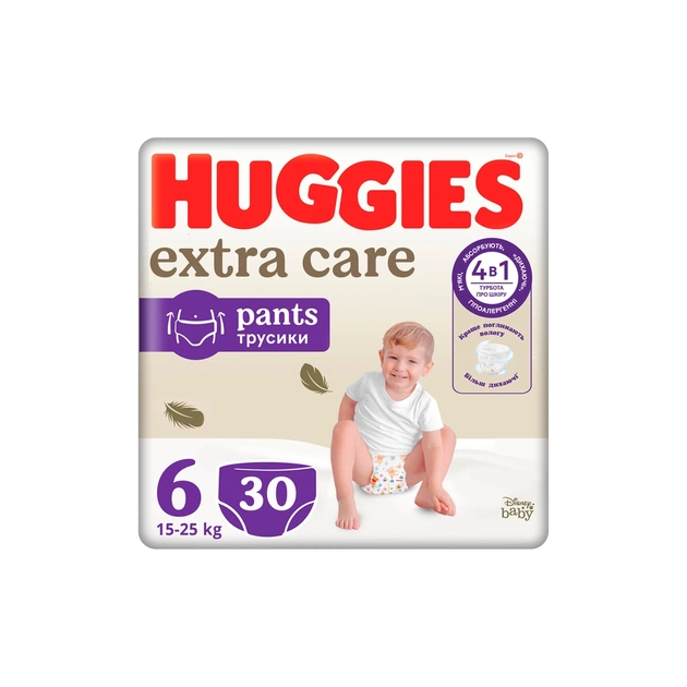 Підгузки Huggies Extra Care Pants 6 15-25 кг 30 шт (5029053582436) - зображення 1