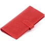 Гаманець Grande Pelle Глянсовий Anet на кнопці Червоний (11325) - зменшене зображення 2