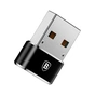 Перехідник USB 2.0 AF to USB-C black Baseus (CAAOTG-01) - уменьшенное изображение 2